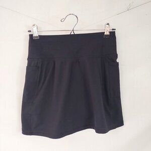 90 Degrees By Reflex Women's Chic Black Skort with Handy Pockets Size S